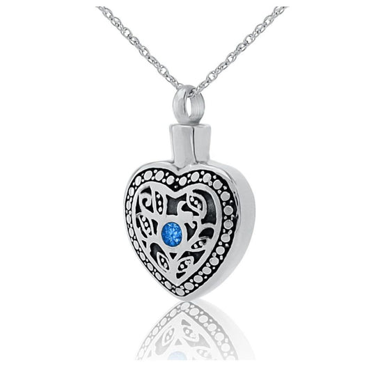 Celestial Heart Silver Pendant
